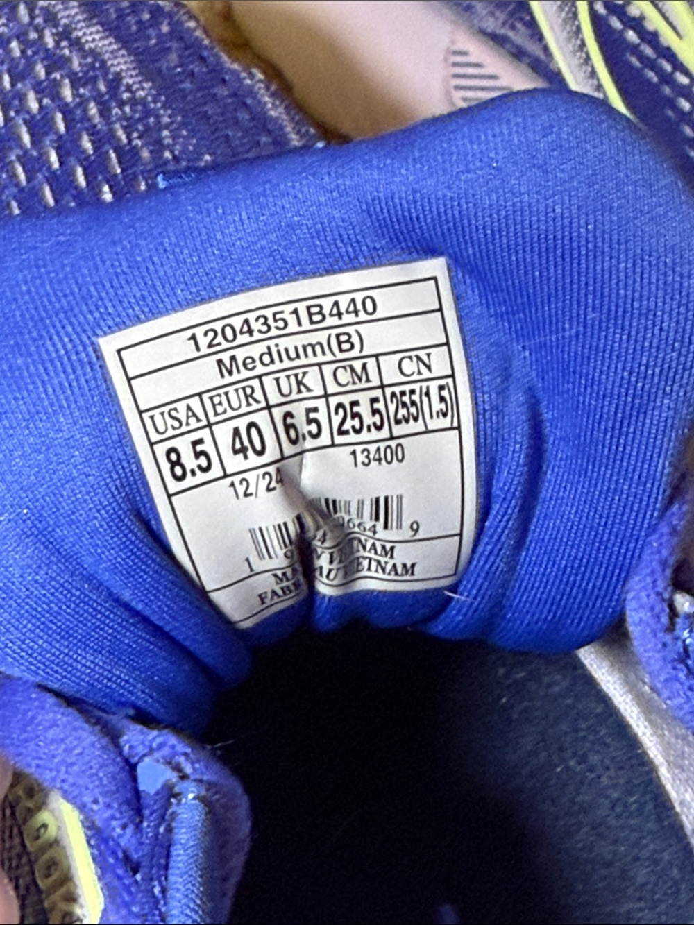 Brooks Women’s Glycerin GTS 22 Running Shoes in Royal Blue with Lime 🍋🟩 Green - Picture 6 of 15